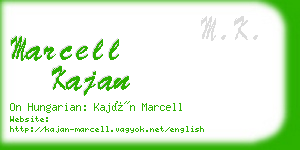 marcell kajan business card